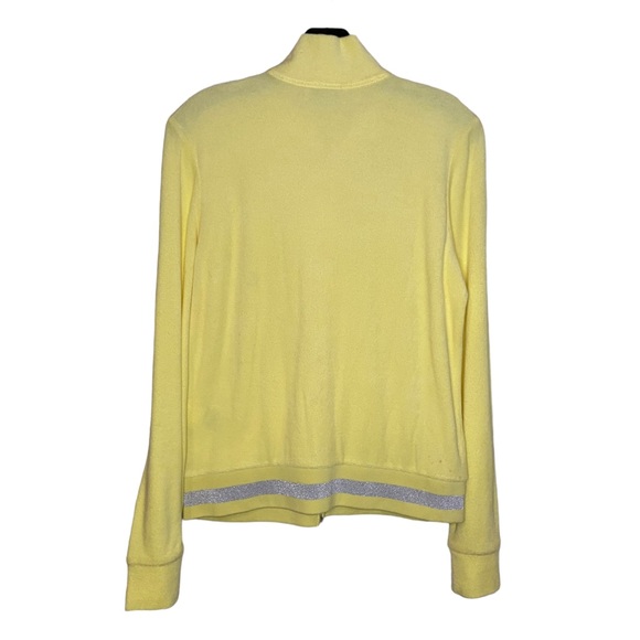 Juicy Couture ✨ Mock Neck Terry Cloth Track Jacket Zip - Picture 6 of 7
